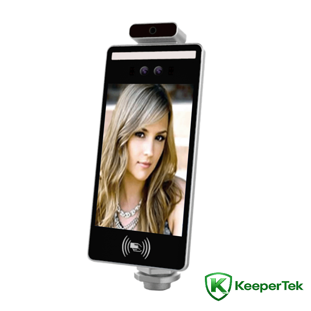 8 дюймлы йөз тану картасы сөртү һәм температураны үлчәү KT-FR009 машинасы